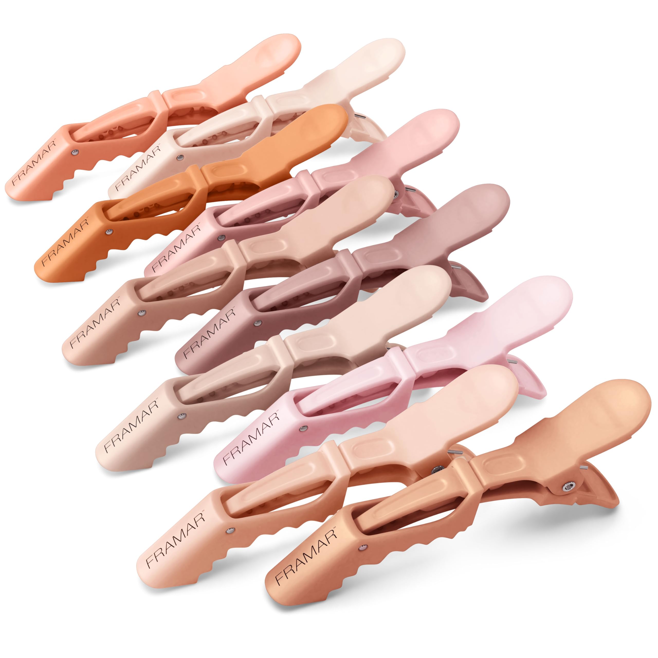 Amazon.com : FRAMAR Neutral Alligator Clips For Hair Styling